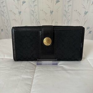 Coach Black Signature Wallet